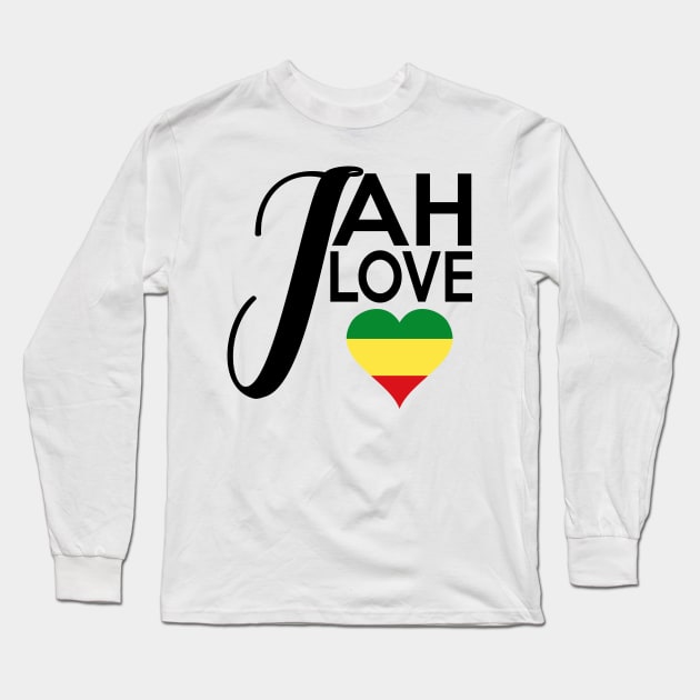 Jah Love Rasta Reggae Rastafari Long Sleeve T-Shirt by Merchweaver